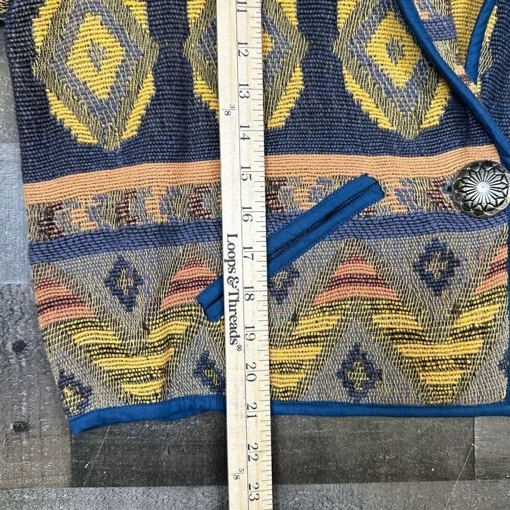 Dress Barn Women’s XL Vintage Southwestern Tribal Blazer Woven Bolero Jacket NWT - Picture 8 of 11